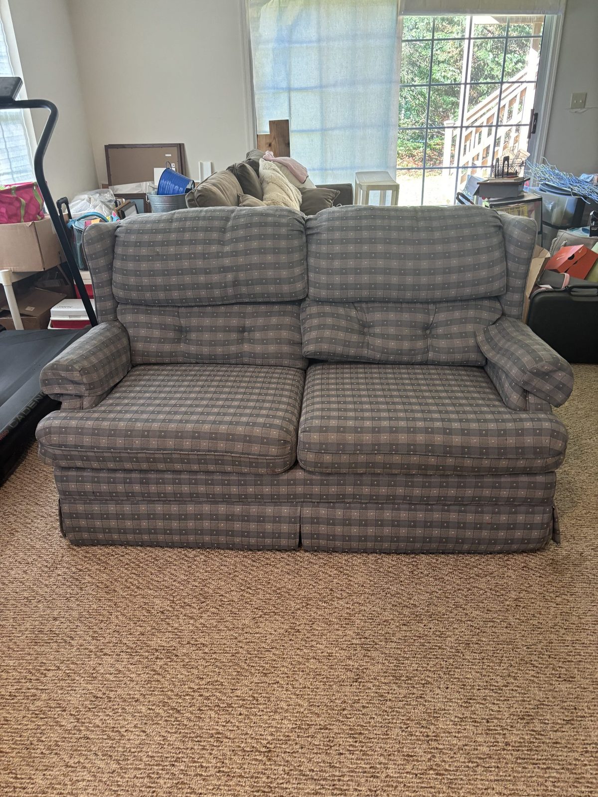 Furniture removal Charlottesville VA loveseat — Albemarle Moving and Junk Removal Charlottesville VA